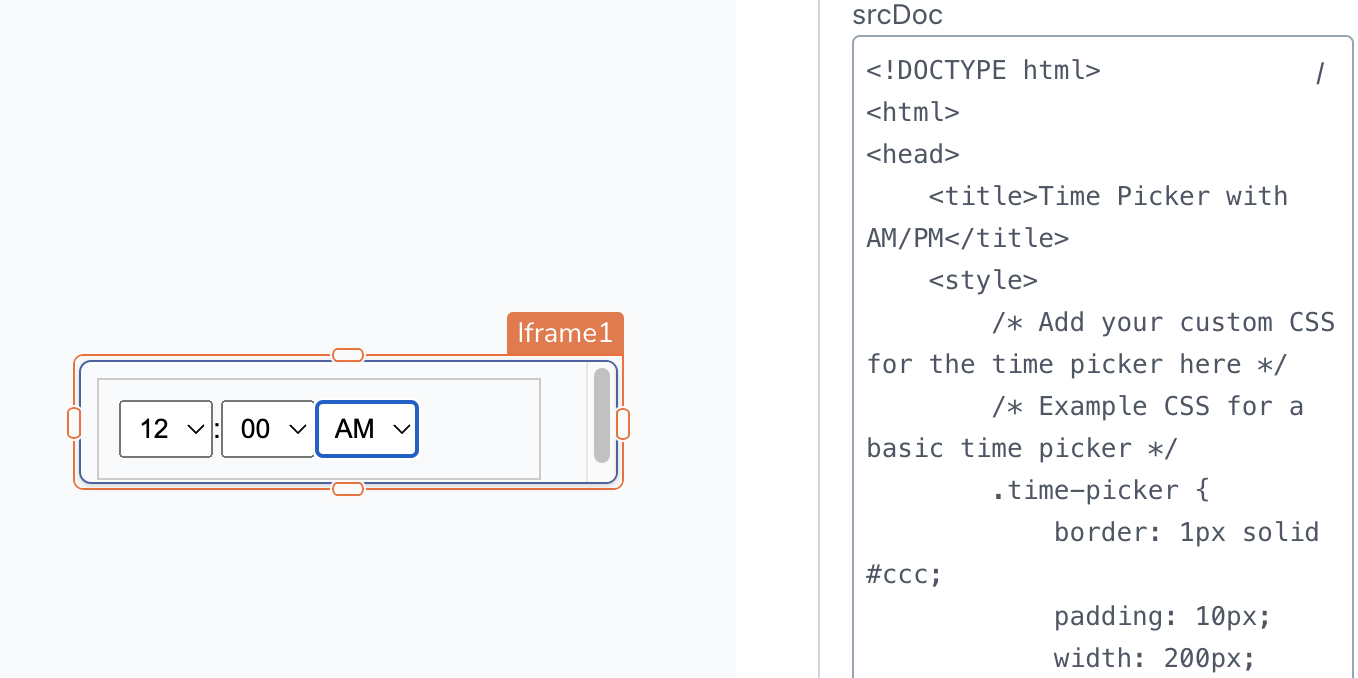 Custom Time-picker